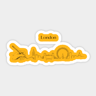 London Skyline Sticker